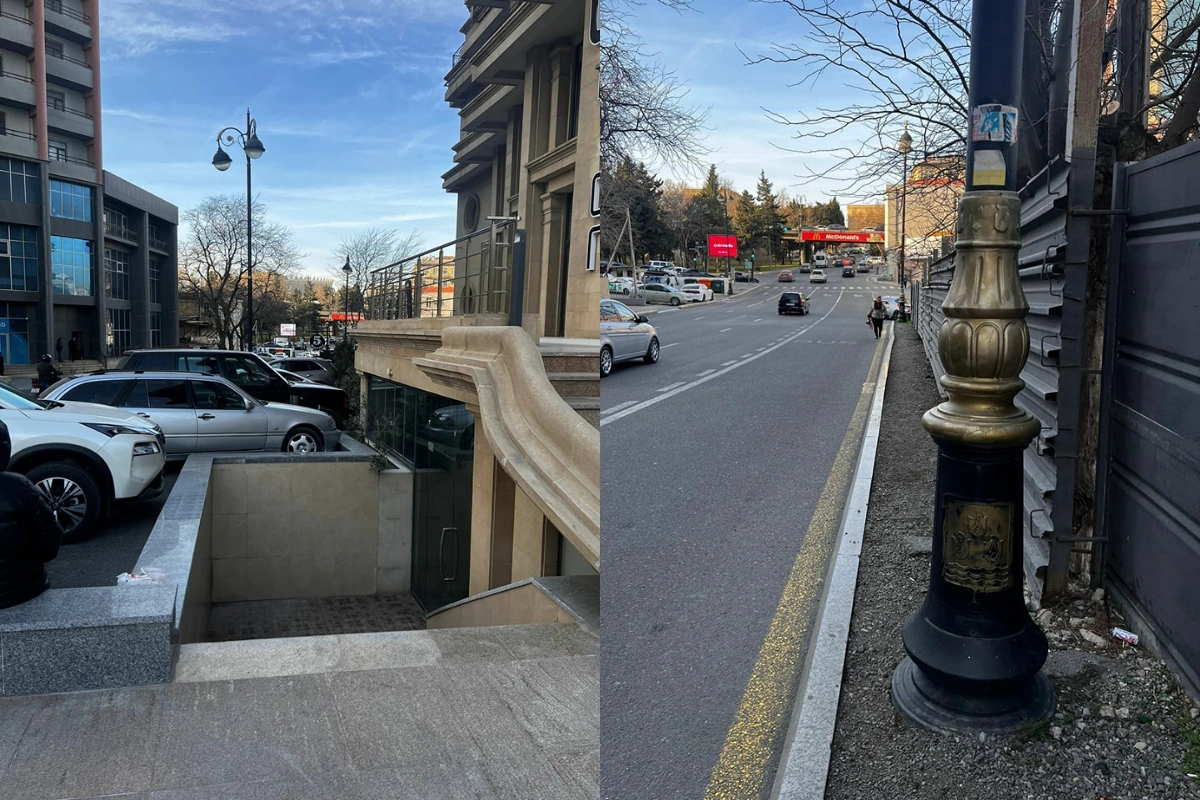 Bakıda səki zəbt edildi: Piyadalar üçün təhlükəli vəziyyət - FOTO